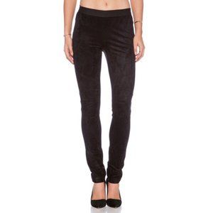 BCBG Max Azria Moto Cooper Faux Suede Leggings
